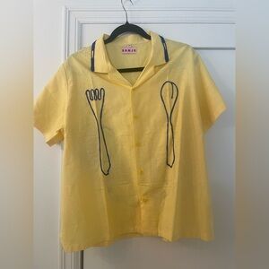 Sanje Embroidered Button Up Top